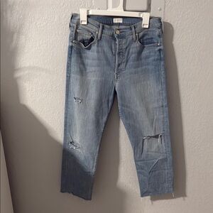 MAKE AN OFFER! MOTHER Blue Distressed Jeans 32
